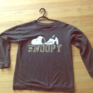 long sleeved snoopy shirt